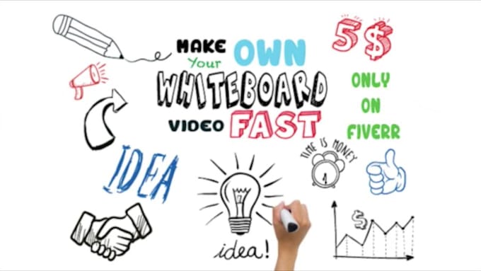 create whiteboard animation hand drawn explainer video