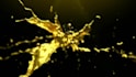 create golden liquid splash intro animation video