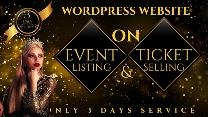 create event listing, ticket selling wordpress website
