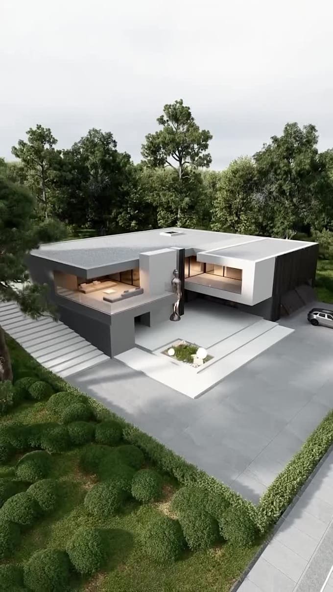 design cgi house exterior,interior rendering,walkthrough video,architect 2d plan