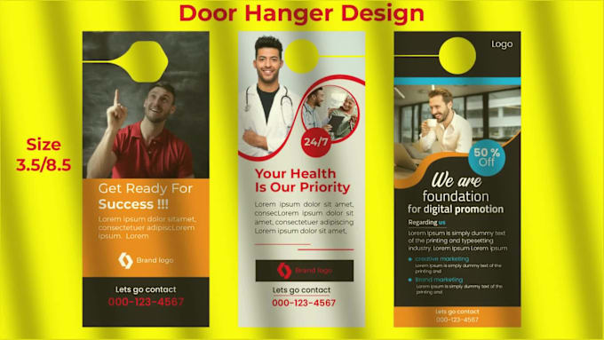 Design door hanger, rack card, postcard, dl flyer in 24 hrs by Khgrapix ...