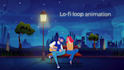 create romantic lofi loop animation