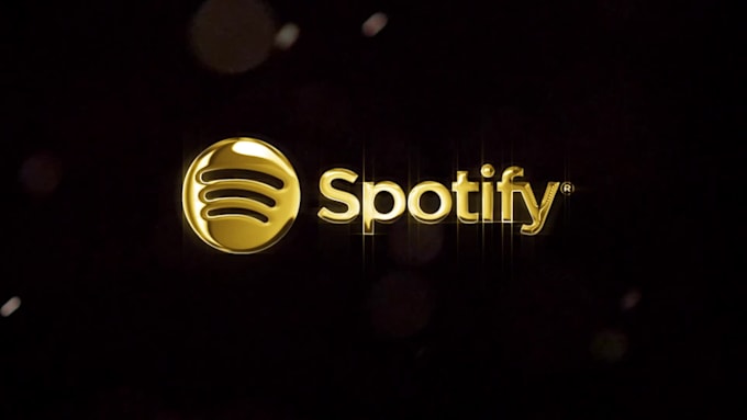 make 2d metallic gold logo animation