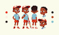 design character sheet for your children book cartoon style