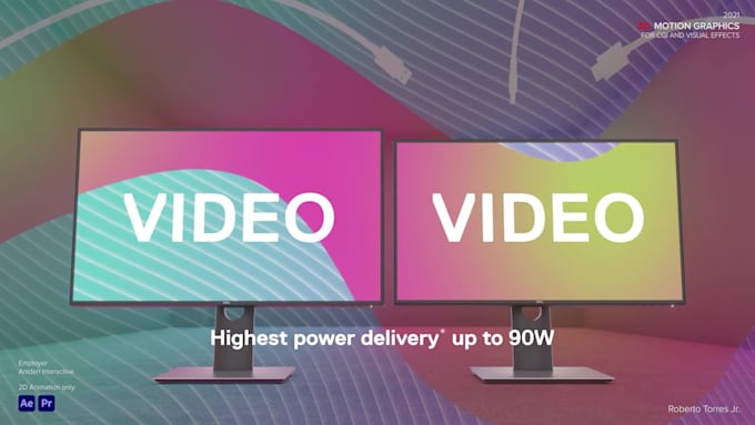 create advanced 2d motion graphic visual effects