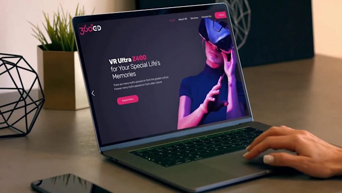 create modern web and app promo video