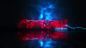 do make cyberpunk neon light metallic glow logo reveal intro animation video