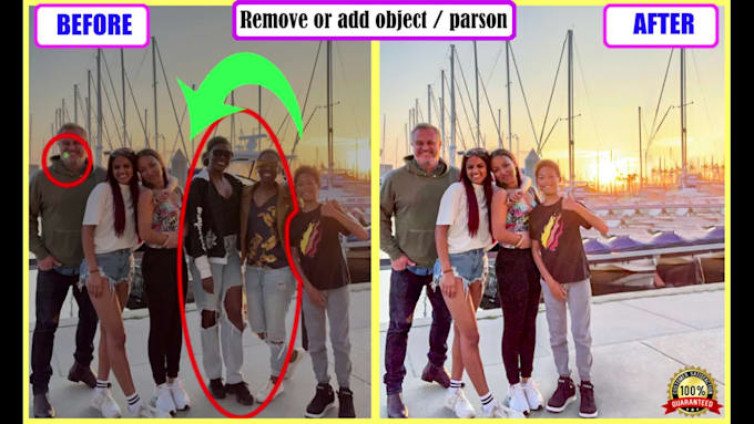 remove or add object, screenshots, text from others photos