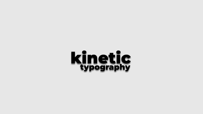 create professional typography text animation video