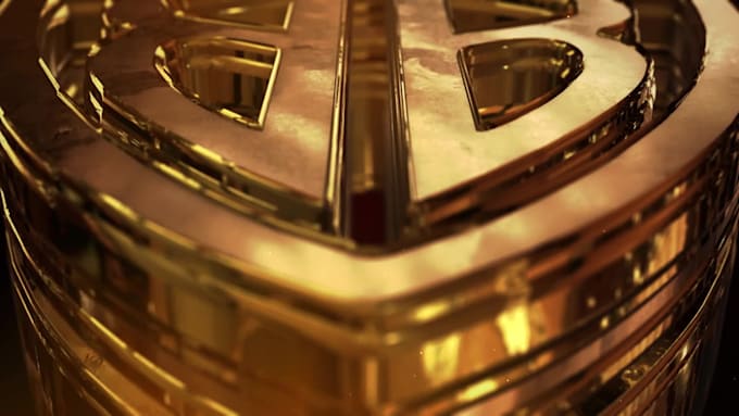 create a 3d gold logo opener for you