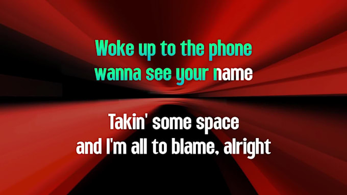 create stunning karaoke lyric video