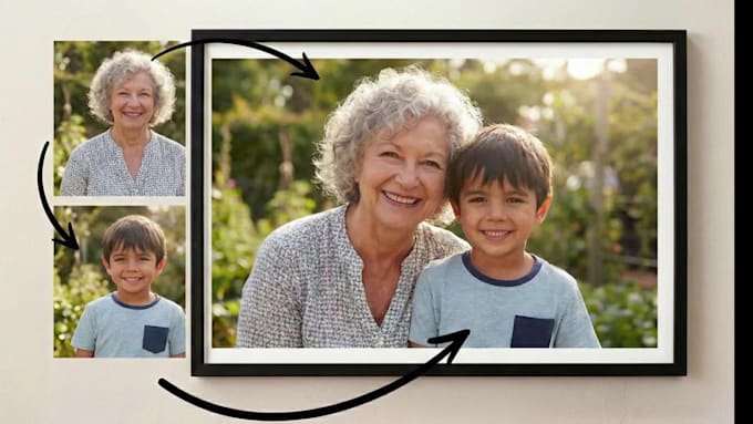 add a missing or deceased loved one to your photo