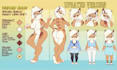 anthro ref sheet fursona character reference sheet nsfw furry reference sheet