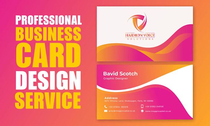 design print ready professional modern business card