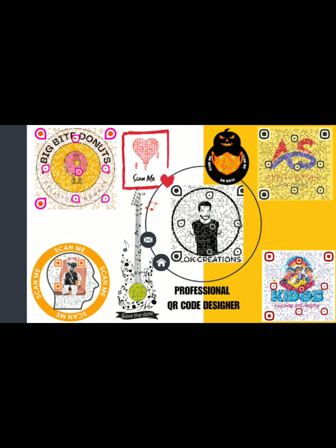 create professional, business card with qr code and customs