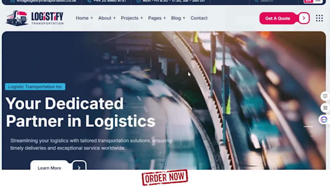 build logistic website trucking website dispatch website moving company website