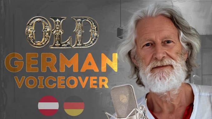 create your old voice powerful german voice over
