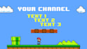 create a professional super mario style gaming intro video