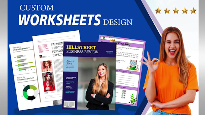 design canva worksheet, workbook and document formatting