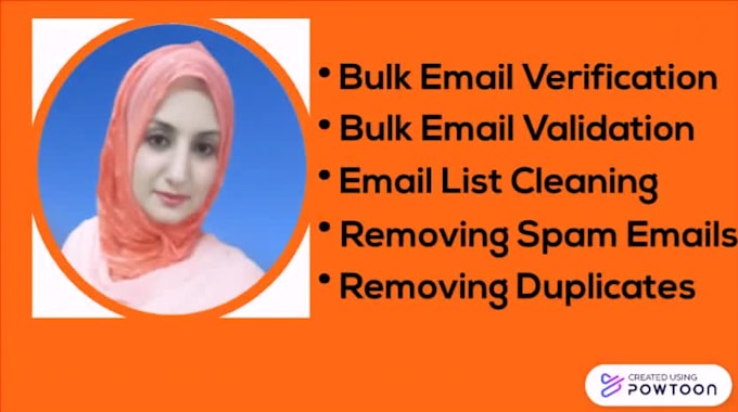 do email verification, validation, list cleaning find the email address,contacts