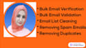 do email verification, validation, list cleaning find the email address,contacts