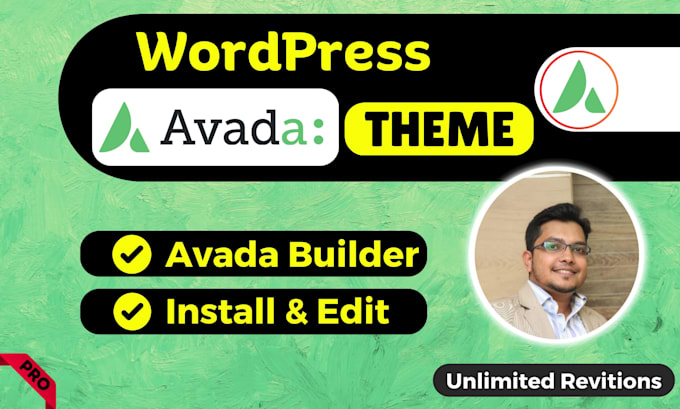 create avada wordpress website with avada theme and avada builder