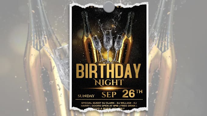 do any party, event, business invitation design