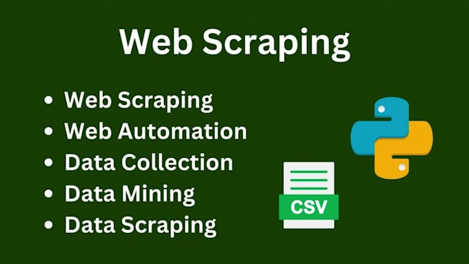do web scraping, web automation, data scraping using selenium