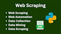 do web scraping, web automation, data scraping using selenium