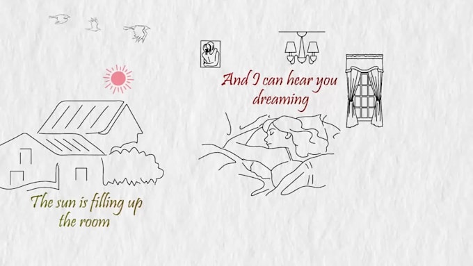 create animated hand drawn lyric video