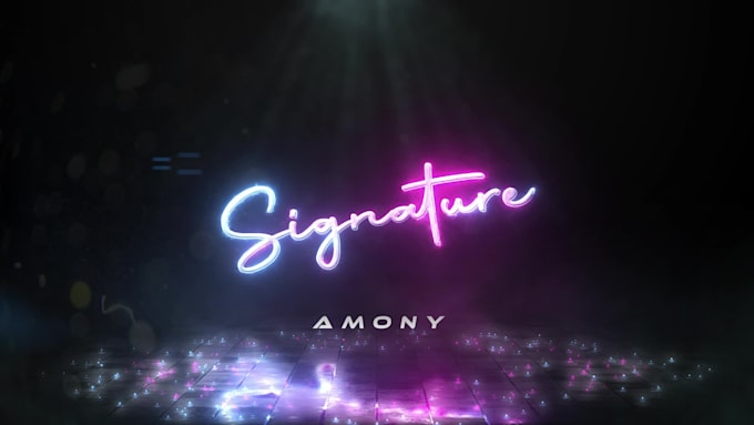 create custom signature logo reveal animation