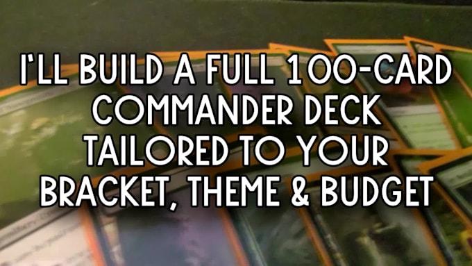 make or tune a commander mtg decklist
