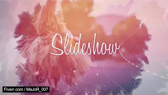 create ink reveal professional photo slideshow video