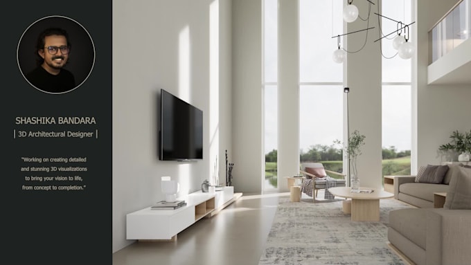 do 3d interior, exterior design, architectural 3d modeling and 3d rendering