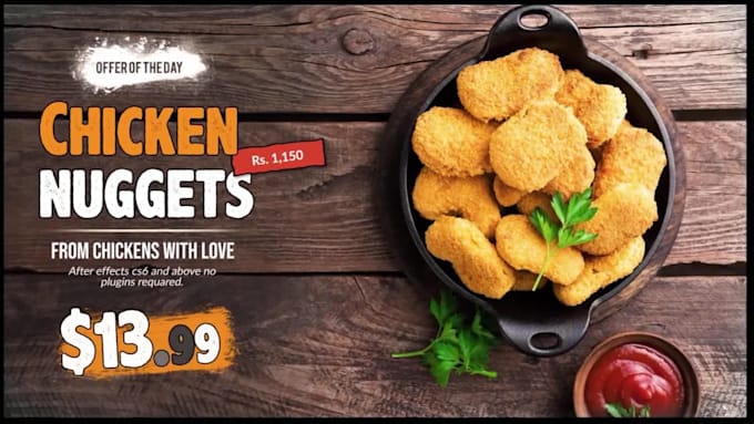 create a food promo video