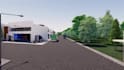 design 3d  residential, resort and industrial warehouse site plan