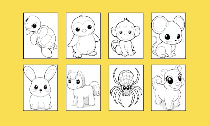 create line art and coloring sheets for your activity book