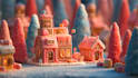 create a magical christmas candyland logo reveal video