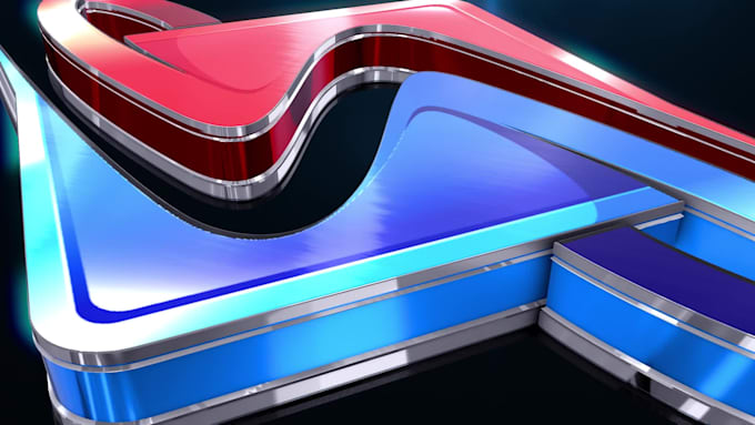 create glossy and crystal clear 3d logo animation