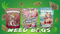 design eye catching cannabis pouch, custom weed mylar bag and packaging