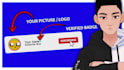 make an animated youtube subscribe button and verified badge
