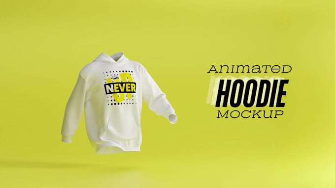 create 3d hoodie mockup animation and other clothing mockups