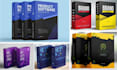 design box mockup, software box mockup,  3d box mockup