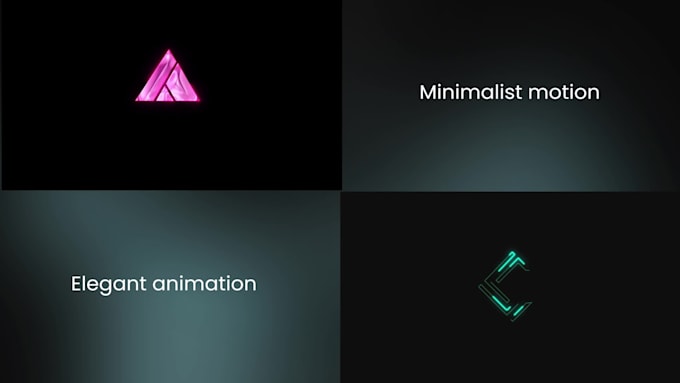 create a minimalist logo animation