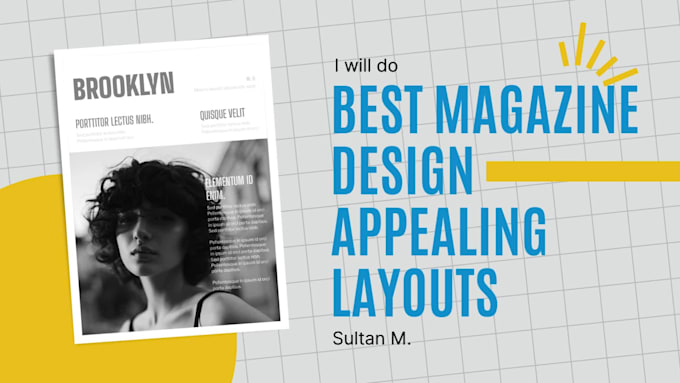 do best magazine layout creative cover design in indesign