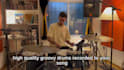 record real vintage and classic acoustic groovy drums