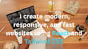 build a responsive react website with tailwind CSS