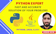 do python programing projects, tasks and software developing