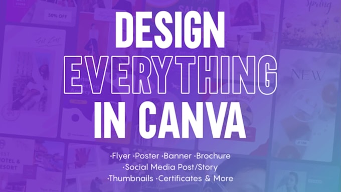 create everything editable and reusable graphics in canva