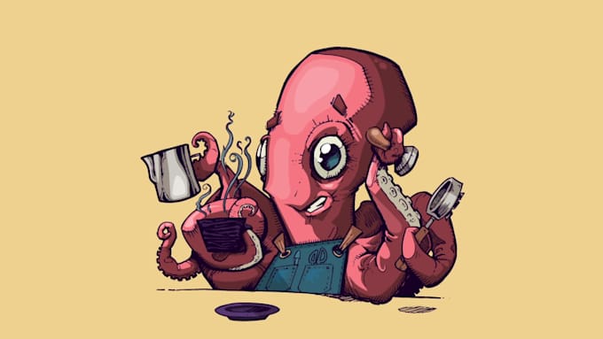 draw an amusing illustration cartoon character or mascot